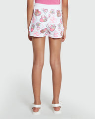 Cotton Shorts With Tom & Jerry Print And Drawstring WHITE / 9-10 Years