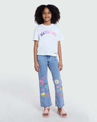 OVS Girls’ Flared Denim In Medium Blue Blue / 9-10 Y