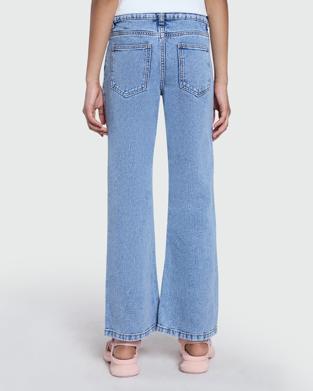 OVS Girls’ Flared Denim In Medium Blue Blue / 9-10 Y