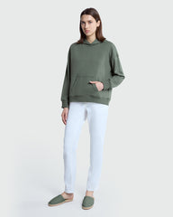 OVS Four Leaf Green Hoodie For Women Green / M