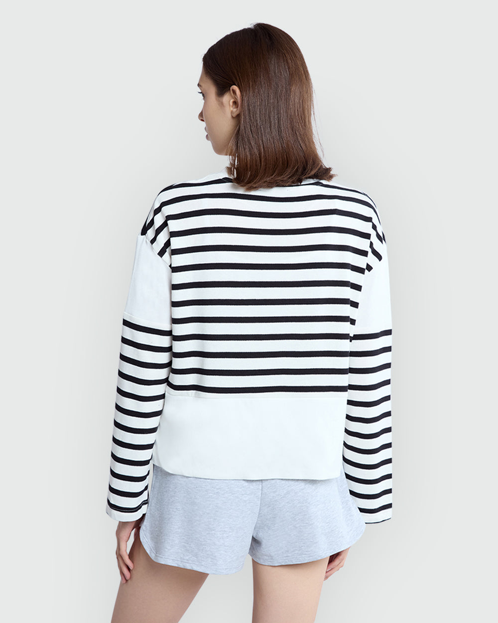 LONG SLEEVE GRAPHIC TEE BY OVS WHITE/BLACK / M