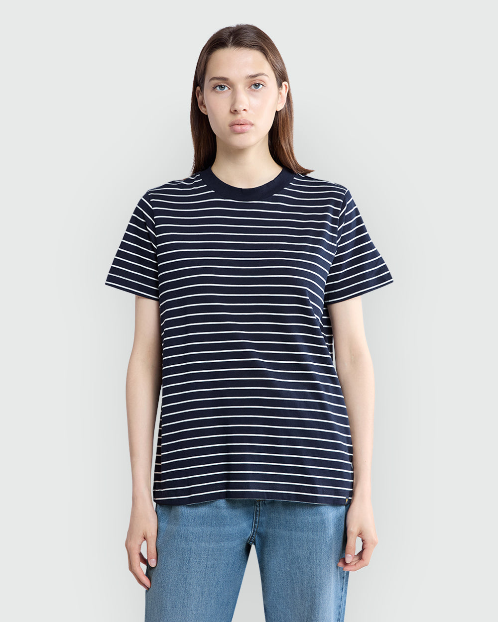 Supima Cotton Navy Tee By OVS Blue/White / L