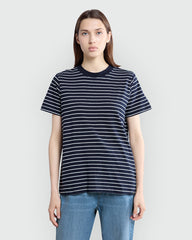 Supima Cotton Navy Tee By OVS Blue/White / L
