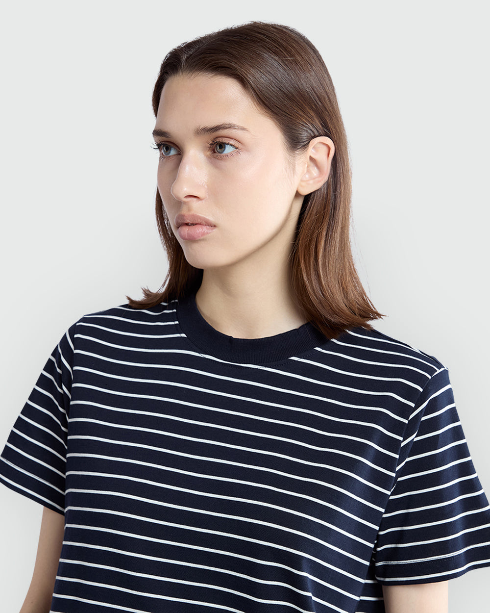Supima Cotton Navy Tee By OVS Blue/White / L