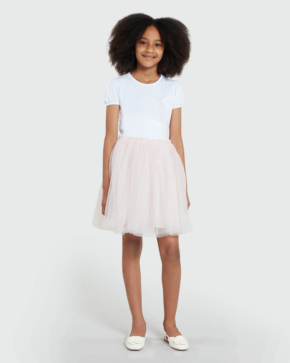 OVS Girls’ Mesh Skirt In Rose Water Pink / 9-10 Y
