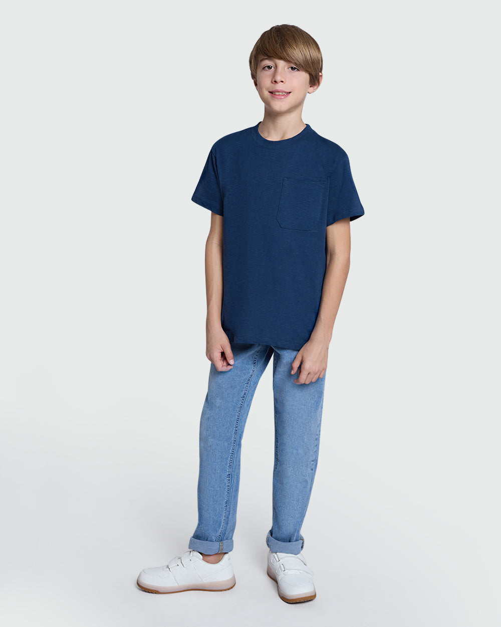 OVS Straight-Fit Jeans For Boys In Medium Blue Blue / 11 Y