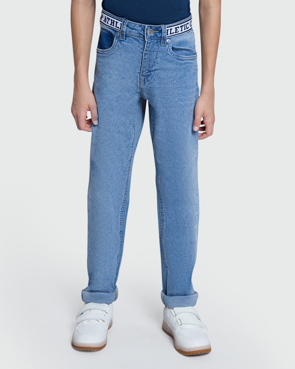 OVS Straight-Fit Jeans For Boys In Medium Blue Blue / 11 Y