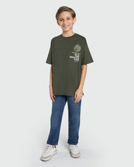 Four Leaf Green Tee For Little Boys By OVS Green / 9-10 Y