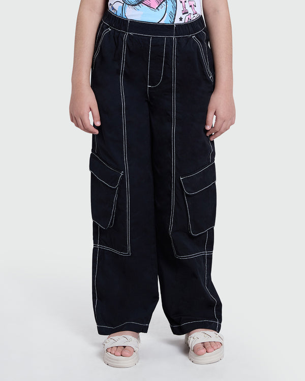 Black Cargo Contrast Pants – OVS For Girls Black / 10-11 Y