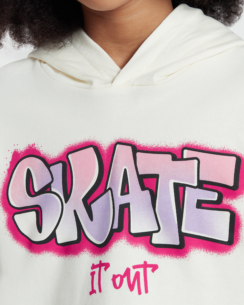 OVS Marshmallow Hooded Sweatshirt For Girls White / 10-11 Y