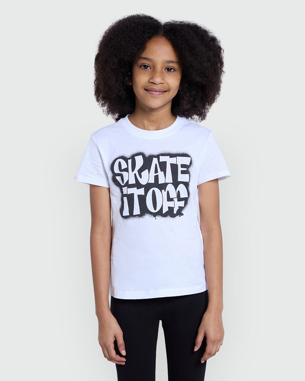 OVS White Short Sleeve Tee For Girls – Lucent Classic White / 10-11 Y