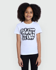 OVS White Short Sleeve Tee For Girls – Lucent Classic White / 10-11 Y
