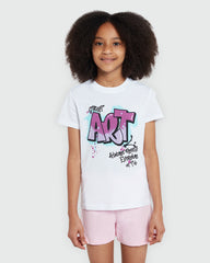 Long Sleeve Tee In Lucent White – OVS Girls White / 10-11 Y