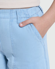 OVS Light Blue Chambray Pants – Girls Azure / 10-11 Y