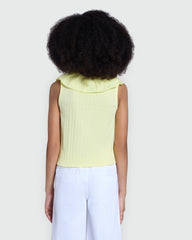 OVS Yellow Tank Top With Embroidery For Girls Yellow / 9-10 Y