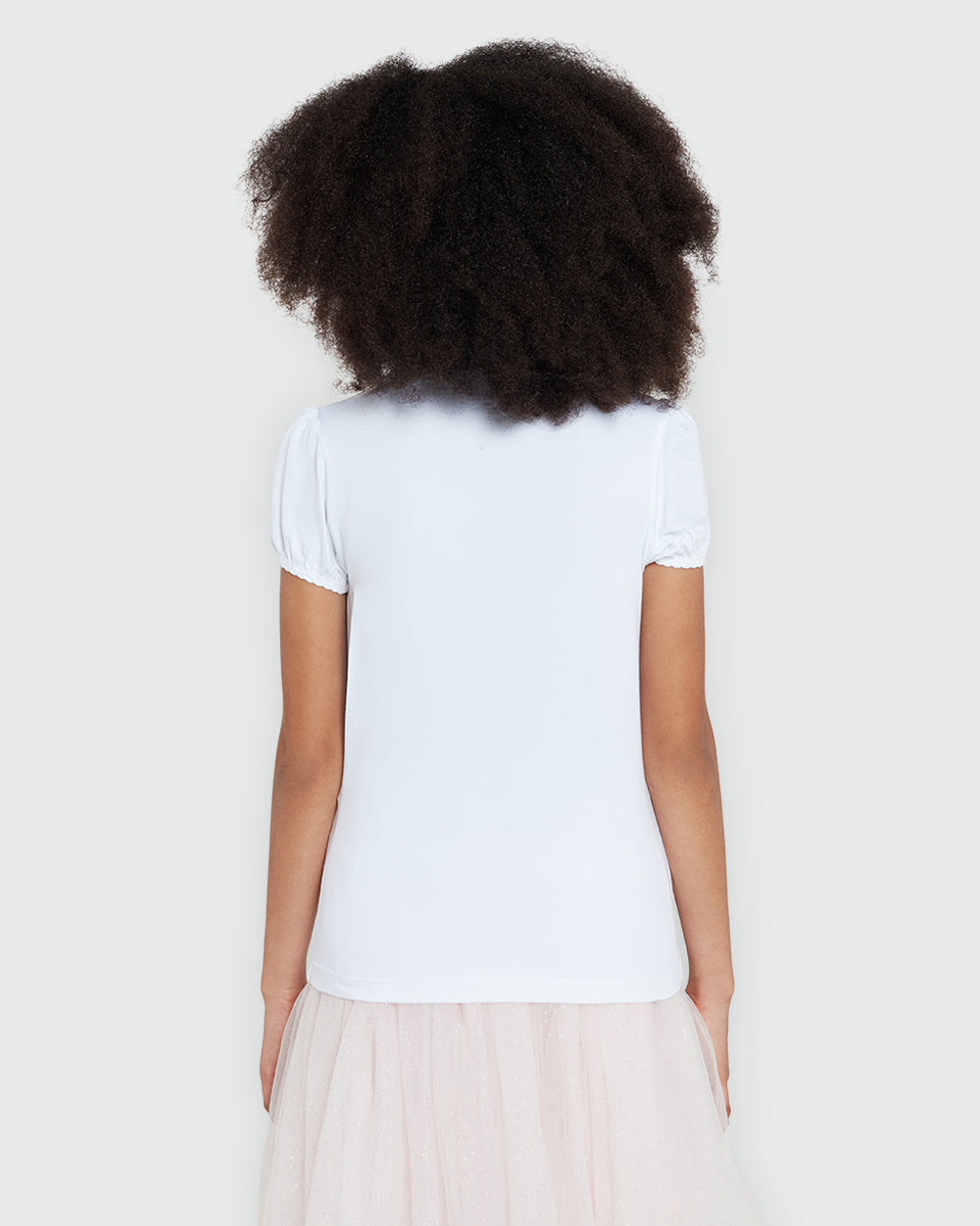 White Short Sleeve Tee With Sparkle By OVS White / 9-10 Y