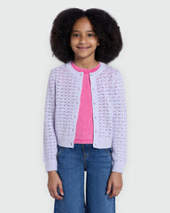 OVS Girls’ Fancy Knit Top In Orchid Petal Violet / 8-9 Y