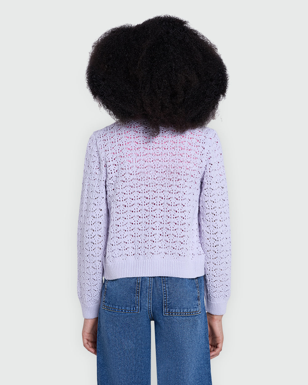 OVS Girls’ Fancy Knit Top In Orchid Petal Violet / 8-9 Y
