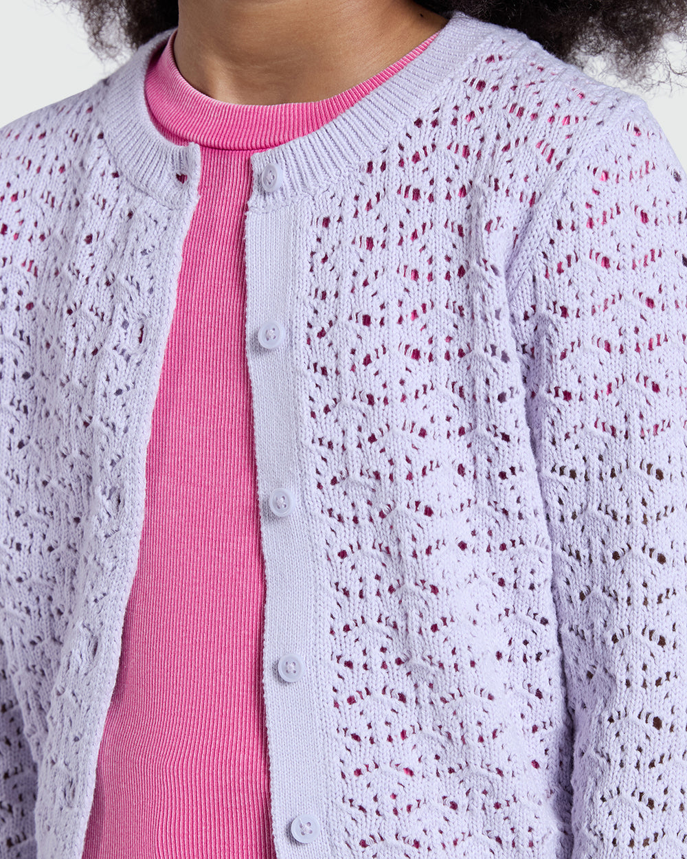 OVS Girls’ Fancy Knit Top In Orchid Petal Violet / 8-9 Y