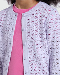 OVS Girls’ Fancy Knit Top In Orchid Petal Violet / 8-9 Y