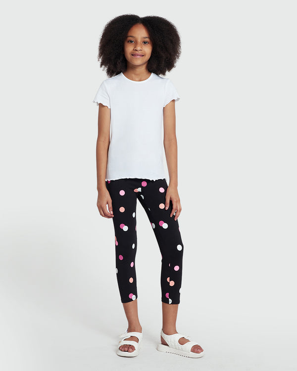 OVS Cropped Black Leggings For Girls – 3/4 Length Black / 7-8 Y