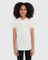 Vanilla Ice Aop Polo Shirt – OVS Girls’ Favourite White / 9-10 Y