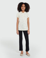 Vanilla Ice Aop Polo Shirt – OVS Girls’ Favourite White / 9-10 Y