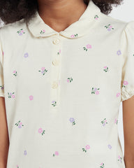 Vanilla Ice Aop Polo Shirt – OVS Girls’ Favourite White / 9-10 Y