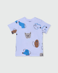 OVS BOYS T-SHIRT AOP WHITE / 24-30 M