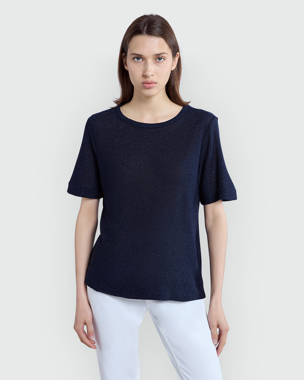 OVS Navy Blue Lurex Top Blue / M