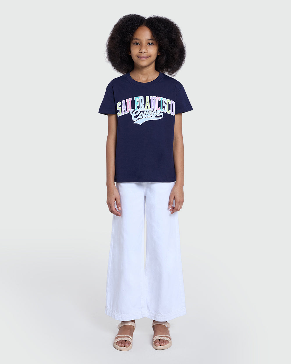 Girls’ Maritime Blue Printed Tee – OVS Style Blue / 10-11 Y