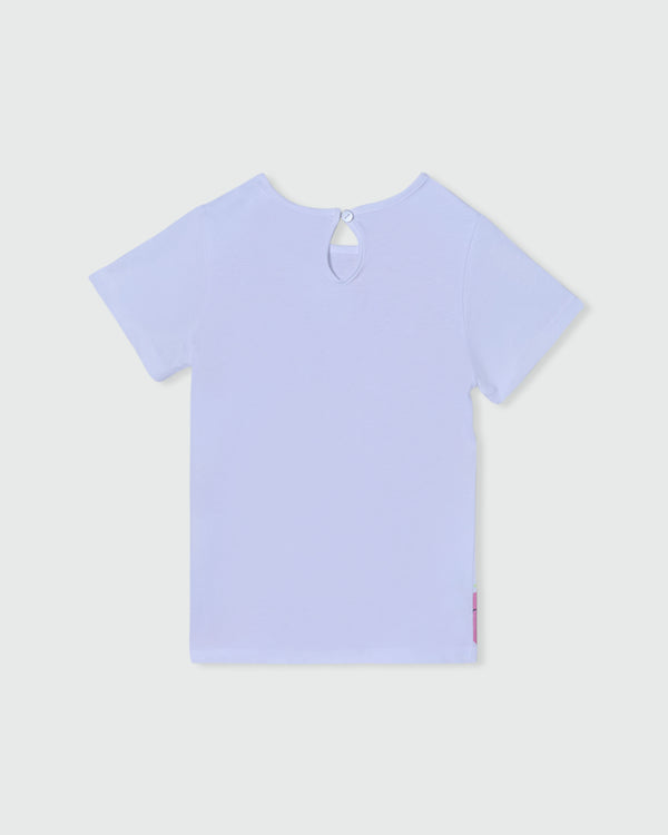 Cotton T-Shirt With Print BRILLIANT WHITE / 24-30 Months