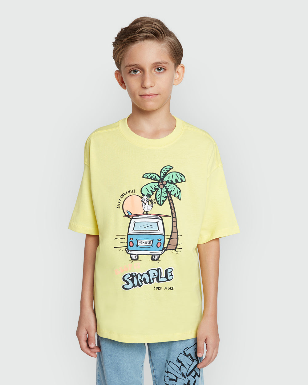 Lemon Verbena Tee For Boys – Summer Style By OVS Yellow / 9-10 Y