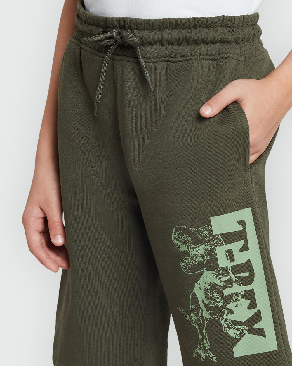 OVS Four Leaf Clover Green Shorts For Boys Green / 9-10 Y