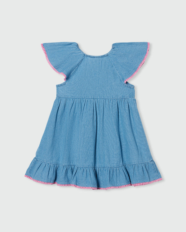 OVS GIRLS LT DENIM DRESS BLUE / 24-30 M