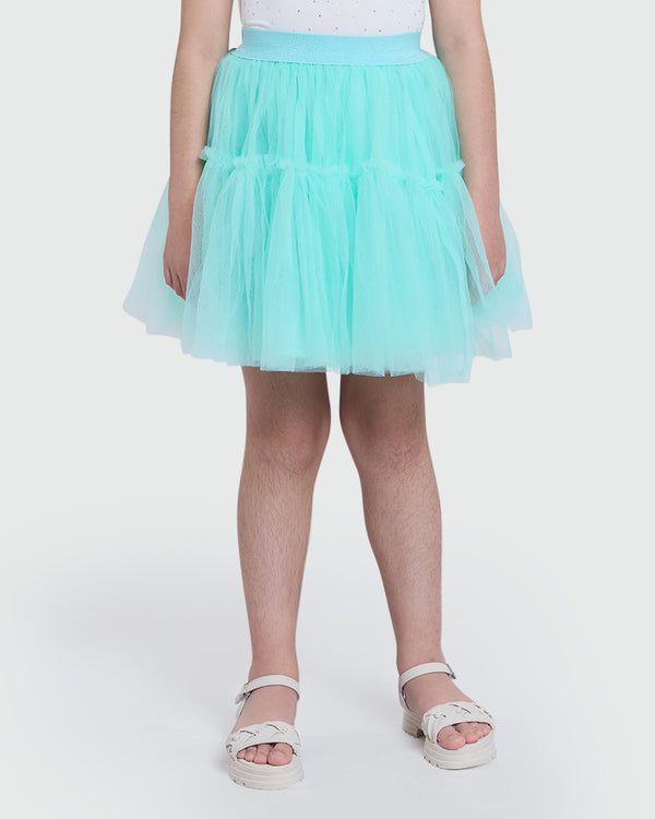 OVS Beach Glass Mesh Skirt For Girls Green / 9-10 Y