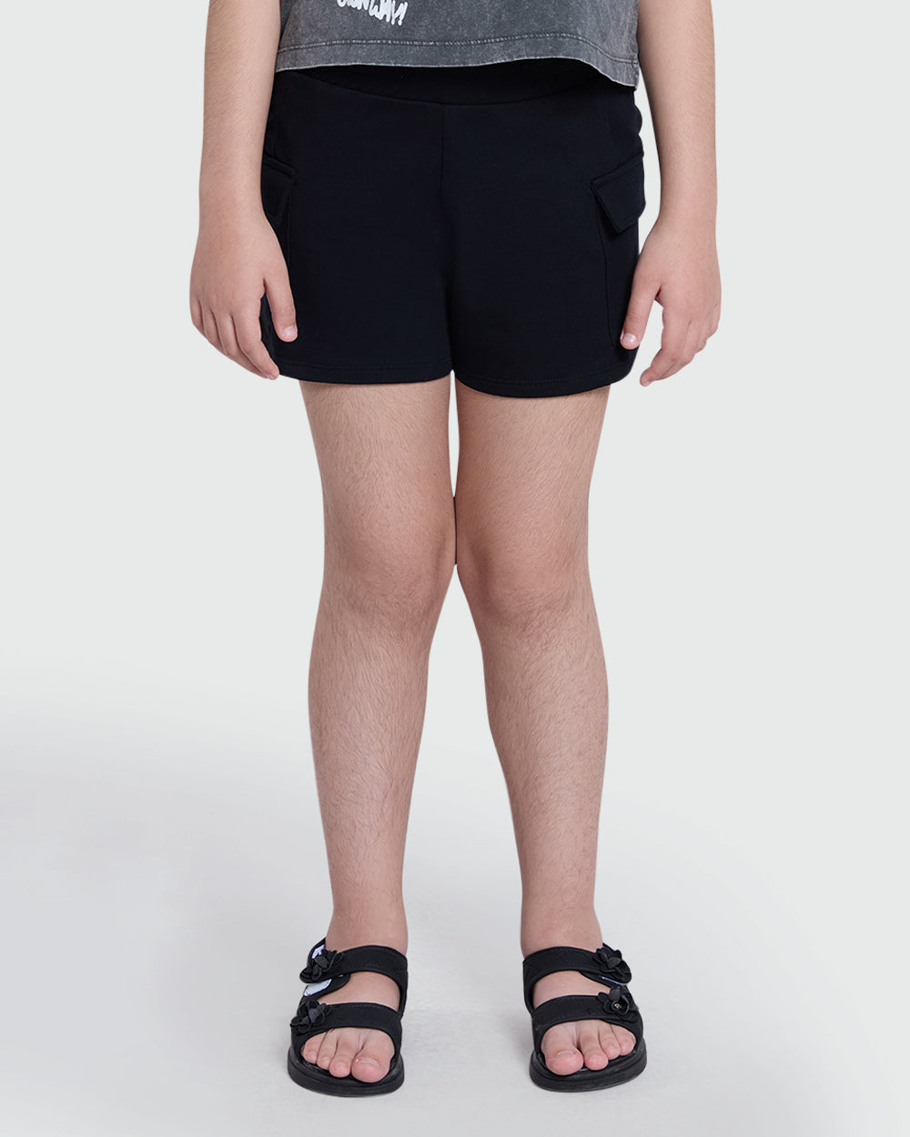 OVS Cargo Shorts For Girls – Black Beauty Black / 10-11 Y