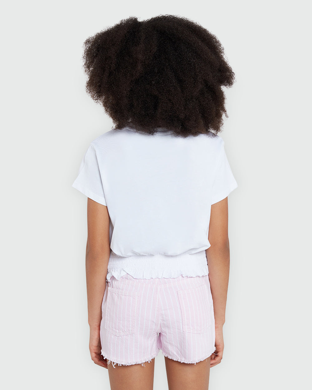 OVS Girls' Basic White Tee – Brilliant Finish White / 10-11 Y