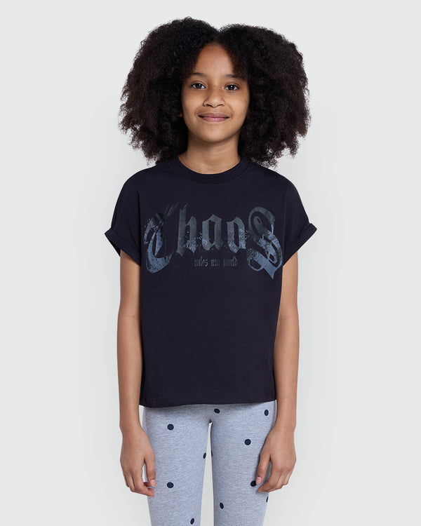 OVS Black Beauty Graphic Tee For Girls Black / 10-11 Y
