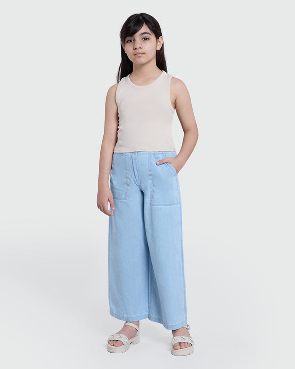 OVS Girls’ Tank Top – Perfectly Pale Grey Grey / 10-11 Y