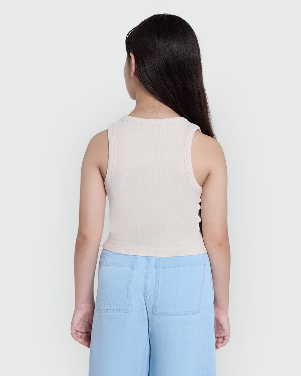 OVS Girls’ Tank Top – Perfectly Pale Grey Grey / 10-11 Y