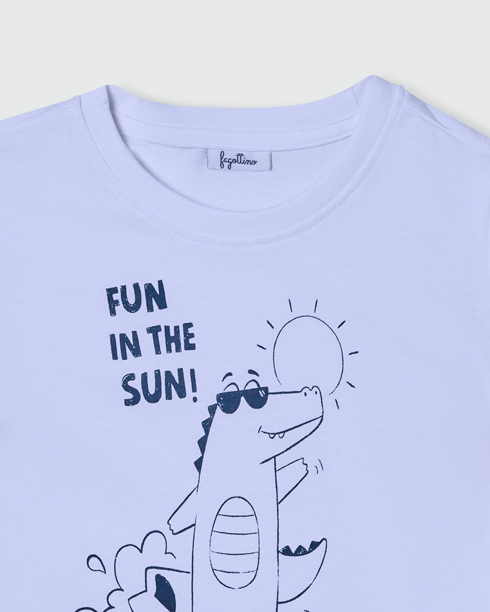 OVS BOYS SS T-SHIRT WITH PRINT WHITE / 24-30 M