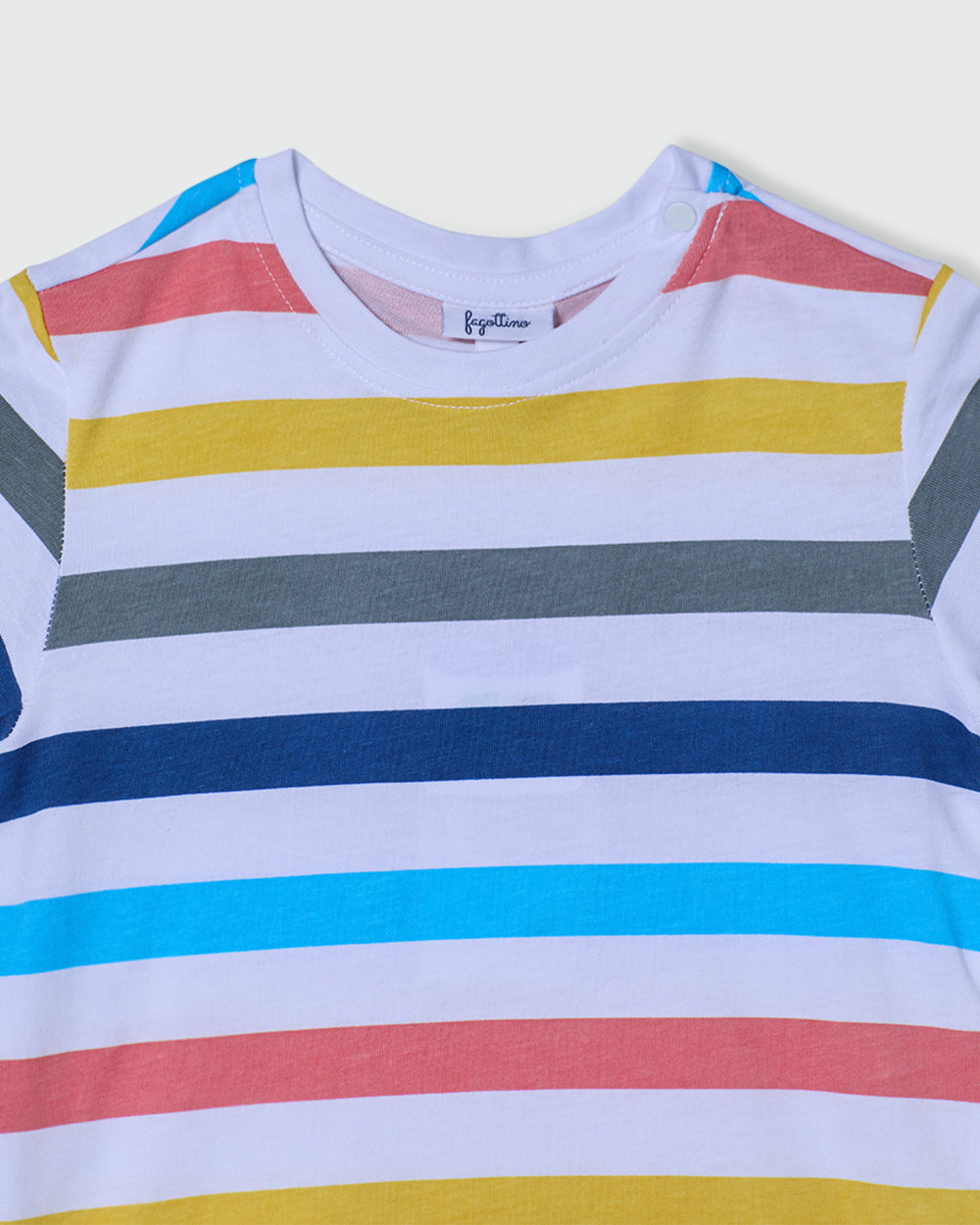 OVS BOYS SS T-SHIRT WITH PRINT RIGHE STRIPES MULTICOLOUR STRIPED / 24-30 M