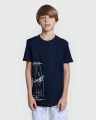 OVS Tee For Boys In Sky Captain Blue Blue / 11 Y