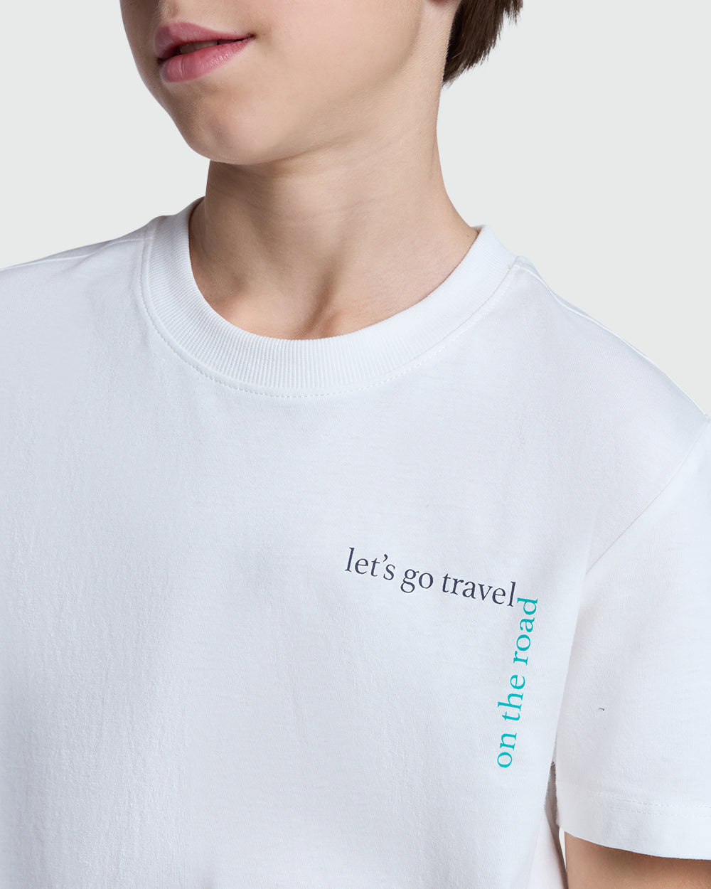 OVS Modern Fit Boys’ Tee – Blanc De Blanc White / 11 Y