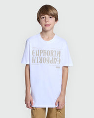 OVS White Graphic Tee For Boys – Modern Fit White / 11 Y