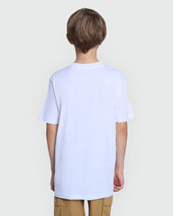 OVS White Graphic Tee For Boys – Modern Fit White / 11 Y