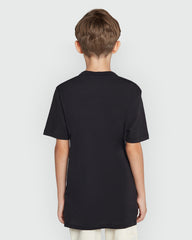 OVS Black Modern Tee For Boys – Caviar Black Black / 11 Y