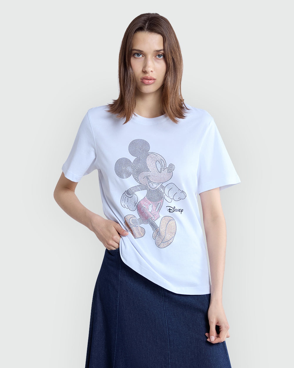 Mickey Mouse Graphic Tee In White By OVS White / M