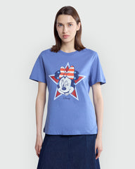 Minnie Print Tee In Blue Indigo By OVS Violet / M